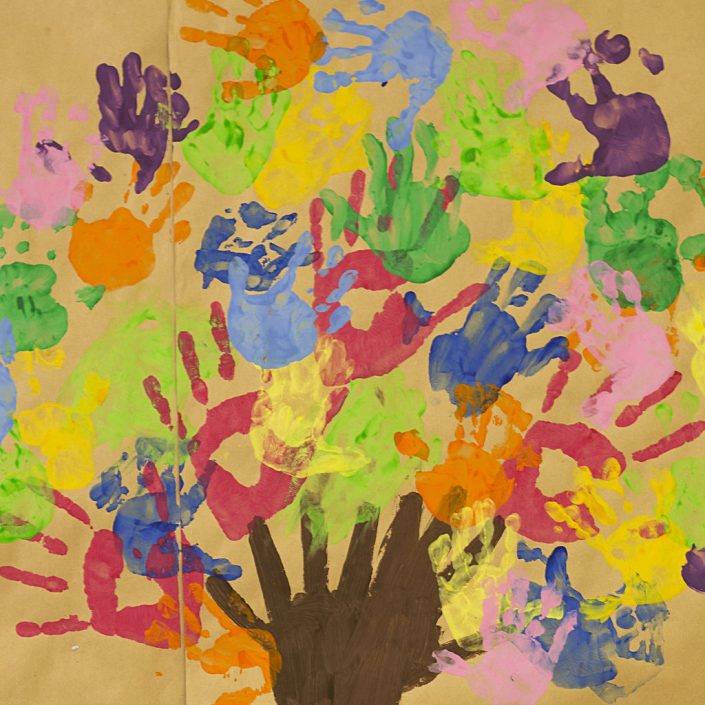 children's painting of tree