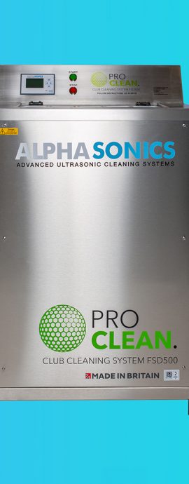 Alphasonics-untrasonic golf cleaning machine
