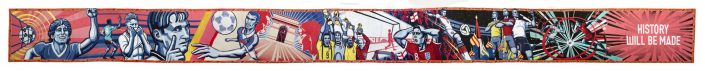 BBC, World Cup 2018, World Cup Tapestery commissioned by the BBC, National Football Museum