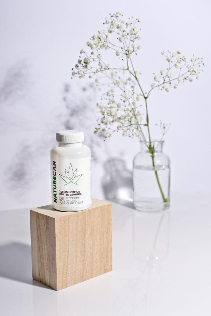 Product photography for Naturecan supplements CBD products photography product photographer Liverpool Manchester Lancashire Studio photography CBD products