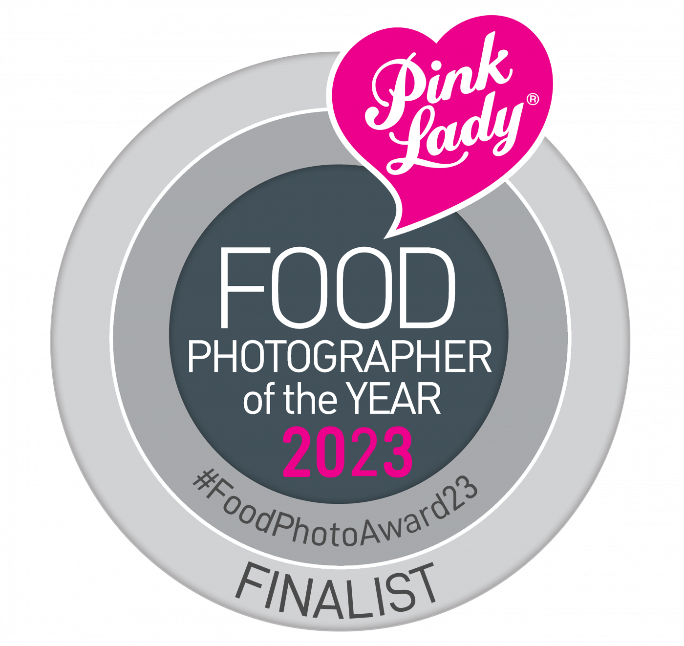 Pink Lady Food Photographer of the Year Finalist Award Logo