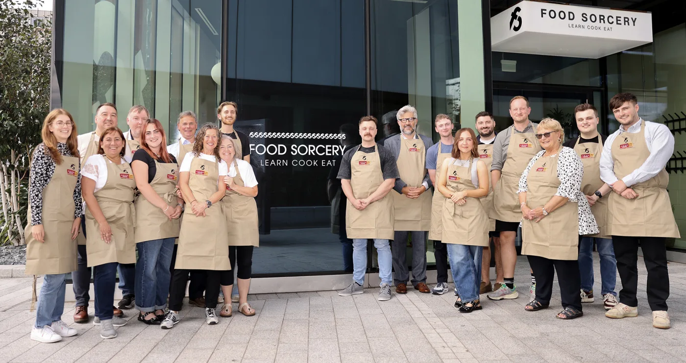 Food Sorcery Manchester Deansgate. Cooking team building with Amion Consulting food tutorials _ Patricia Niland Event Photography