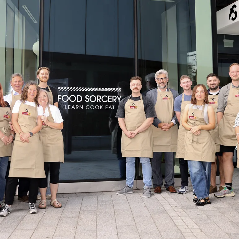Food Sorcery Manchester Deansgate. Cooking team building with Amion Consulting food tutorials _ Patricia Niland Event Photography